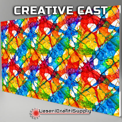 Creative Cast Acrylics -  Ink Splats - Stained Glass