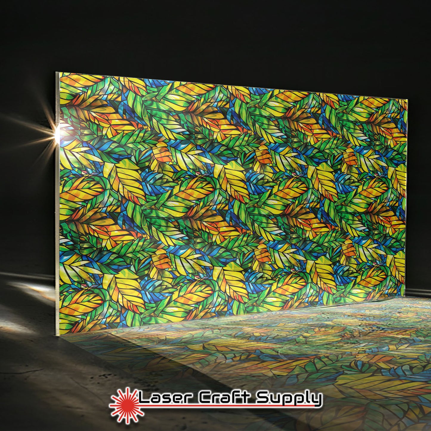 Creative Cast Acrylics - Leafy - Stained Glass