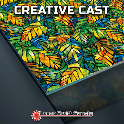 Creative Cast Acrylics - Leafy - Stained Glass
