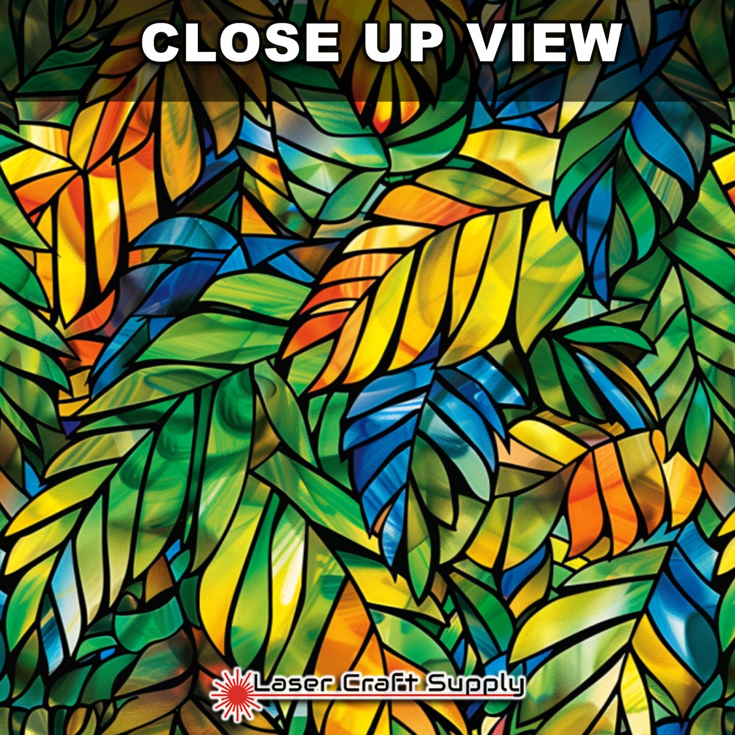 Creative Cast Acrylics - Leafy - Stained Glass