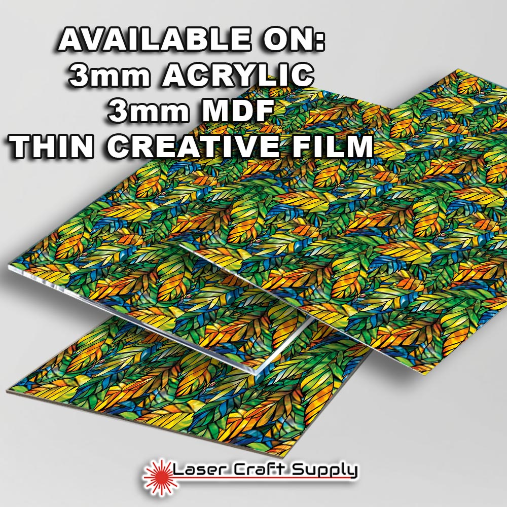 Creative Cast Acrylics - Leafy - Stained Glass