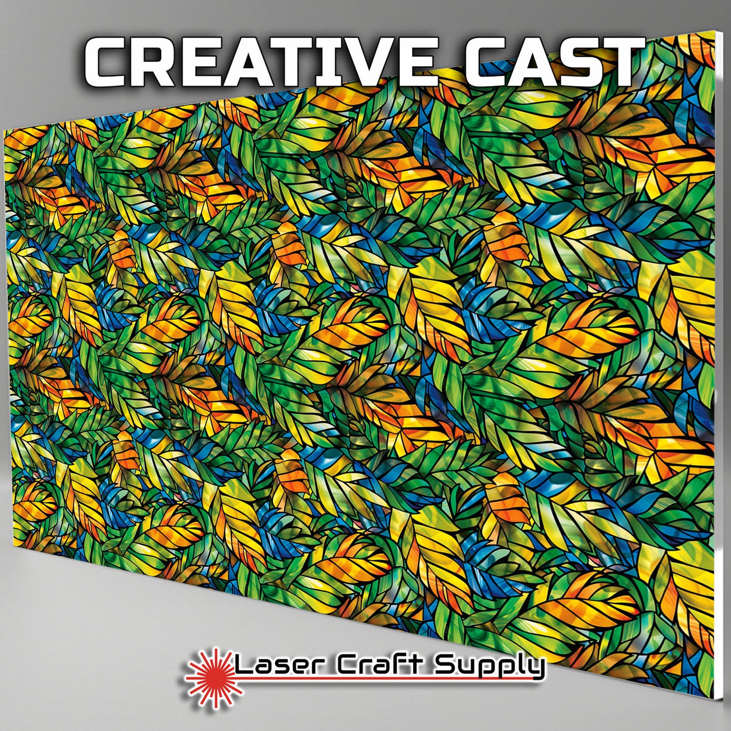 Creative Cast Acrylics - Leafy - Stained Glass