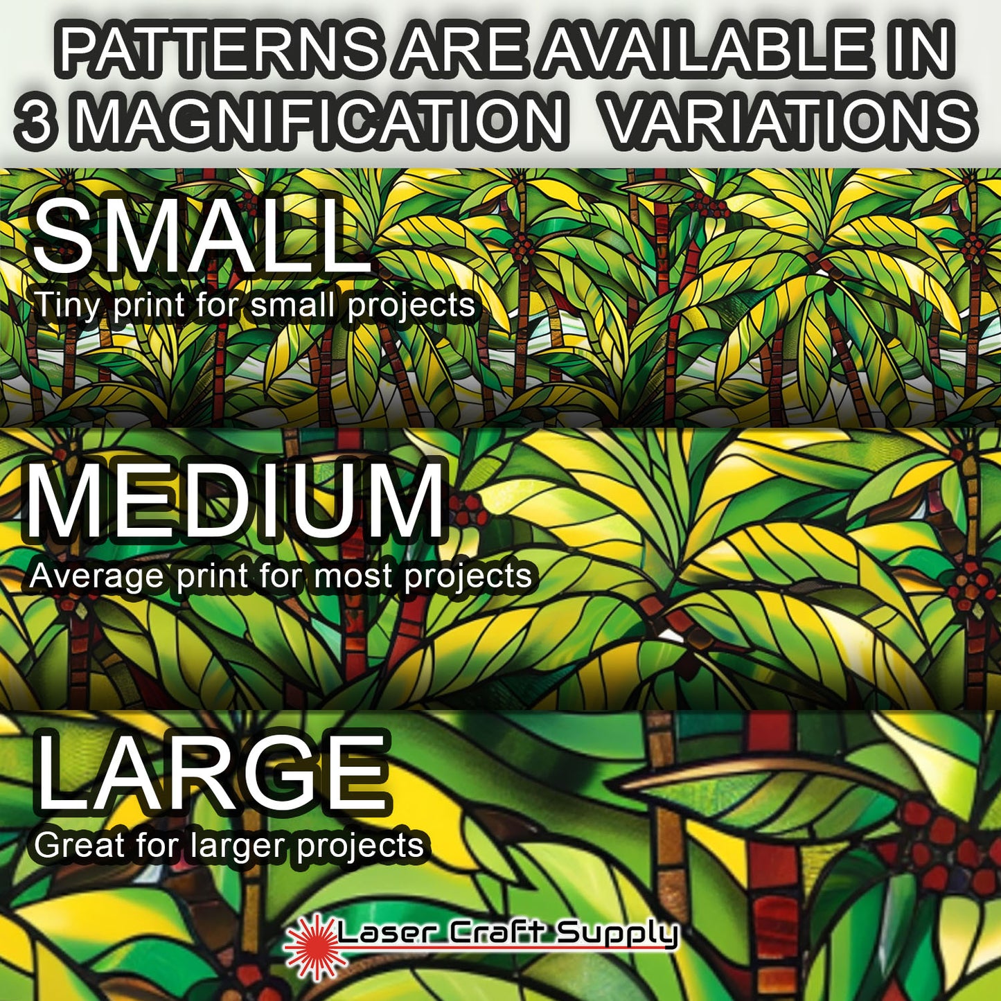 Creative Cast Acrylics - Palm Scape - Stained Glass