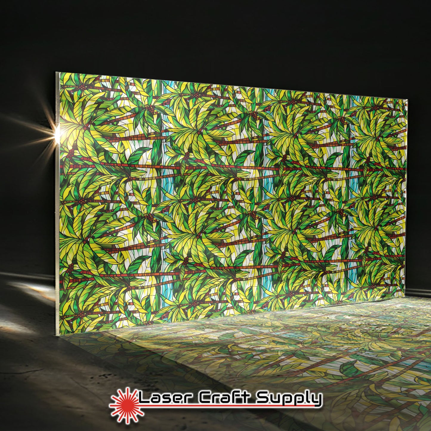 Creative Cast Acrylics - Palm Scape - Stained Glass