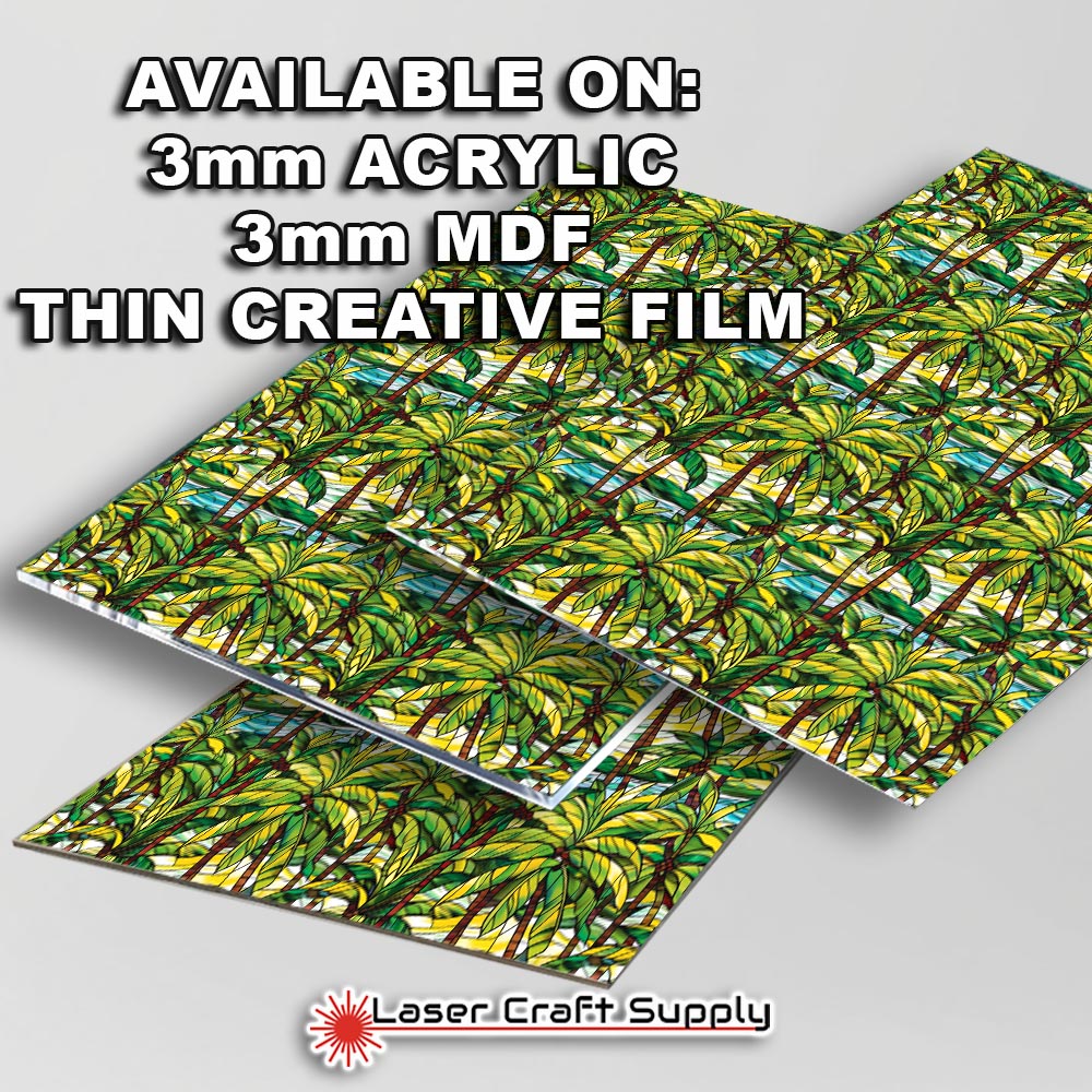 Creative Cast Acrylics - Palm Scape - Stained Glass