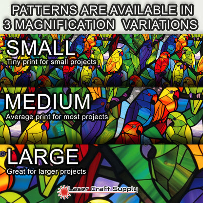 Creative Cast Acrylics - Parrots - Stained Glass