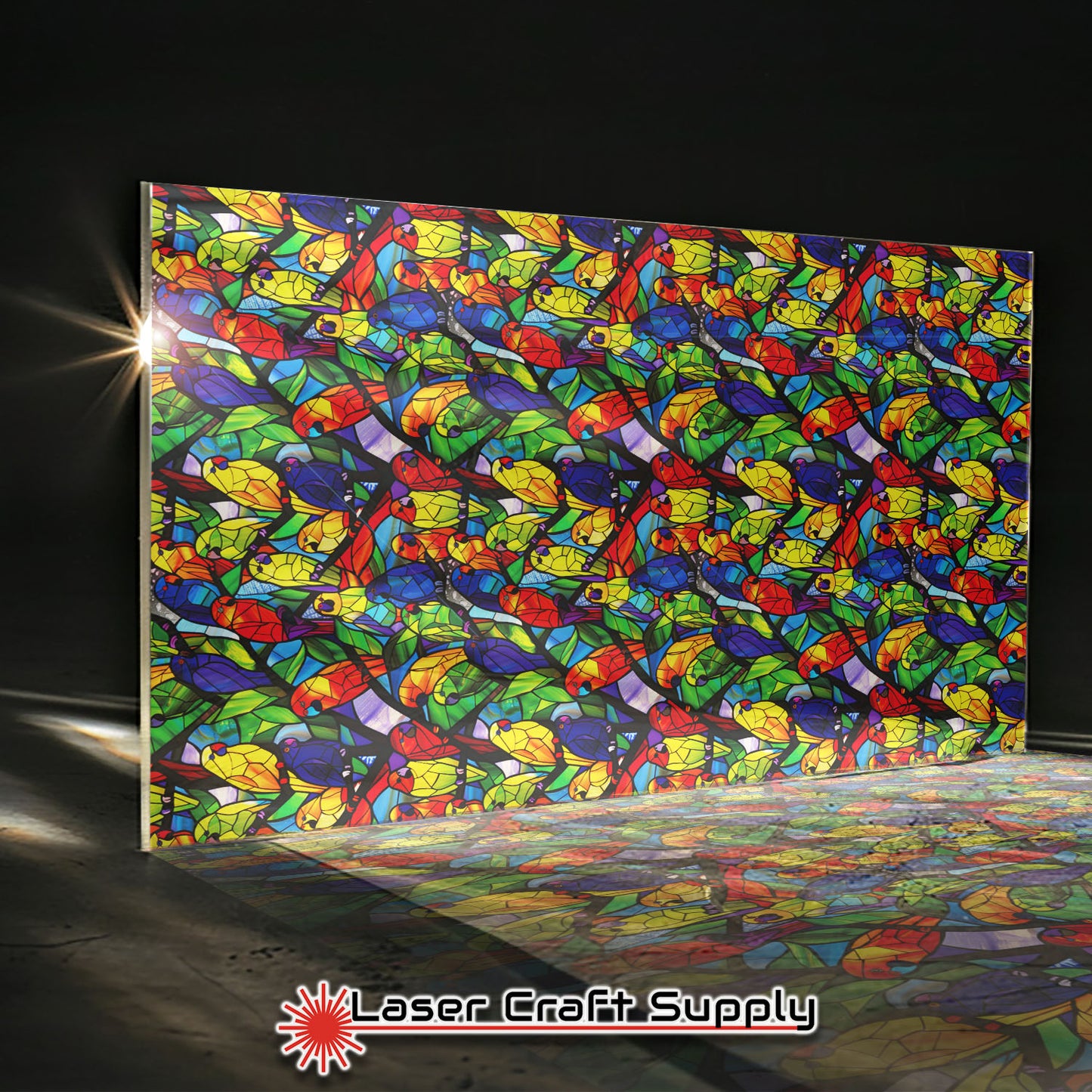 Creative Cast Acrylics - Parrots - Stained Glass