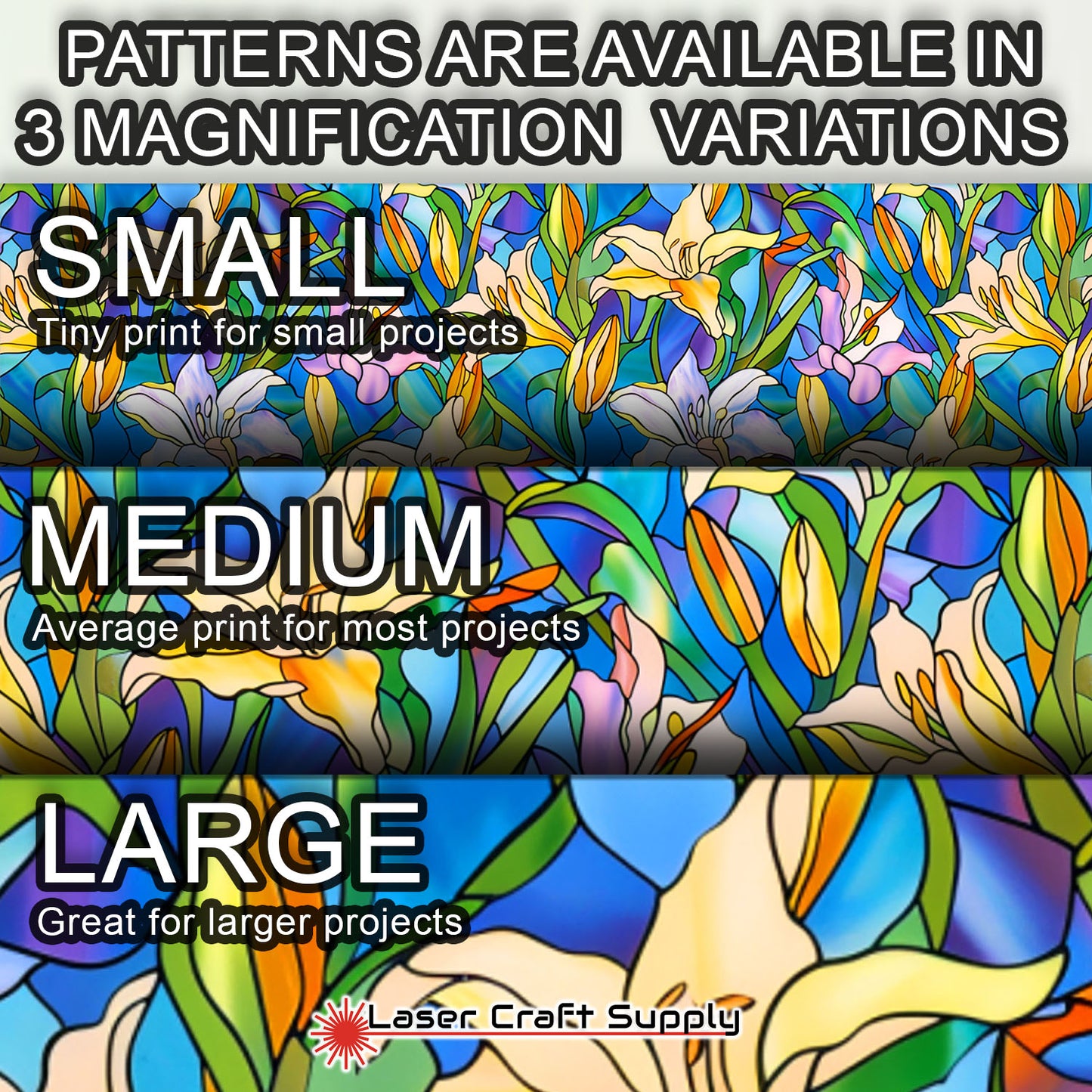 Creative Cast Acrylics - Pastel Lilies - Stained Glass