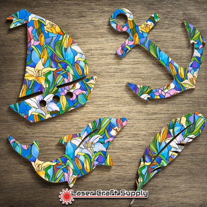 Creative Cast Acrylics - Pastel Lilies - Stained Glass