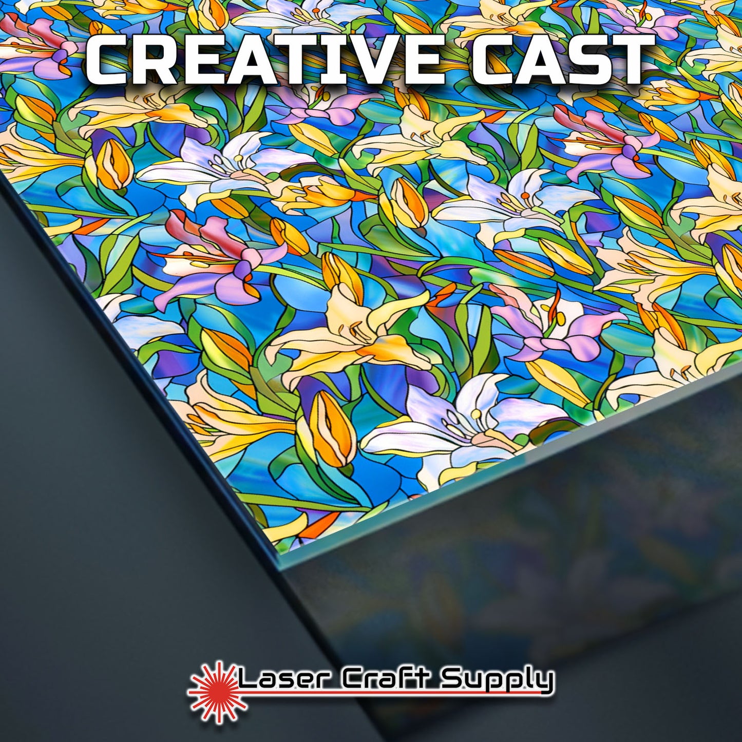 Creative Cast Acrylics - Pastel Lilies - Stained Glass