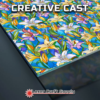 Creative Cast Acrylics - Pastel Lilies - Stained Glass