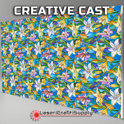 Creative Cast Acrylics - Pastel Lilies - Stained Glass