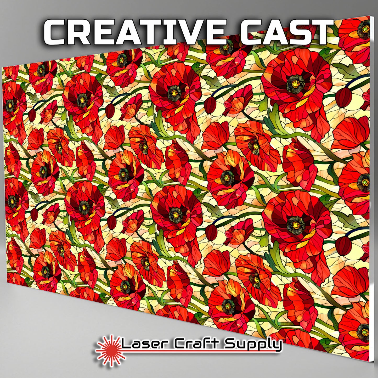 Creative Cast Acrylics - Poppy - Stained Glass