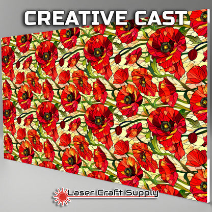 Creative Cast Acrylics - Poppy - Stained Glass