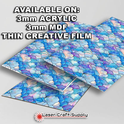 Creative Cast Acrylics - Fun Puffy Clouds - Stained Glass