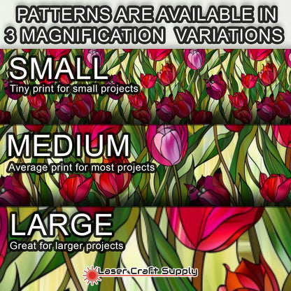 Creative Cast Acrylics - Red Tulips - Stained Glass