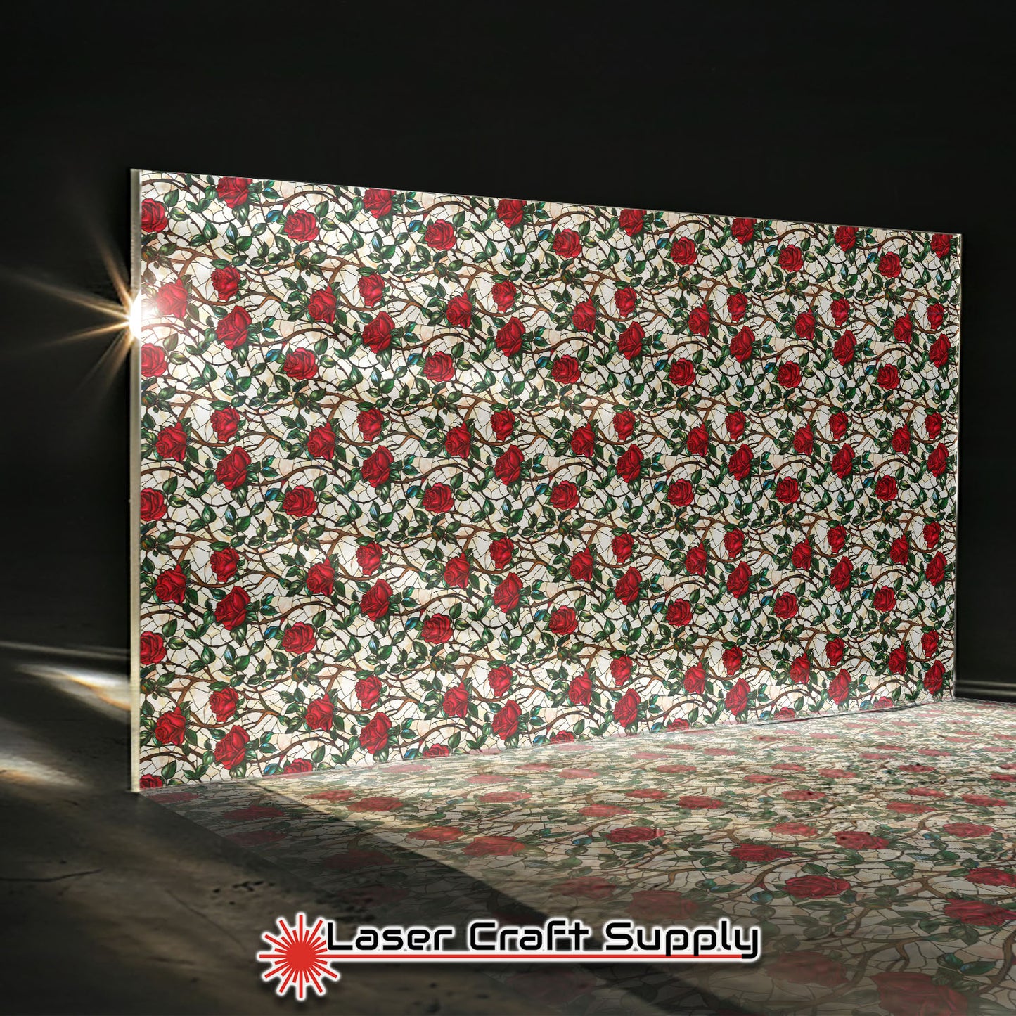 Creative Cast Acrylics - Rose Vines - Stained Glass