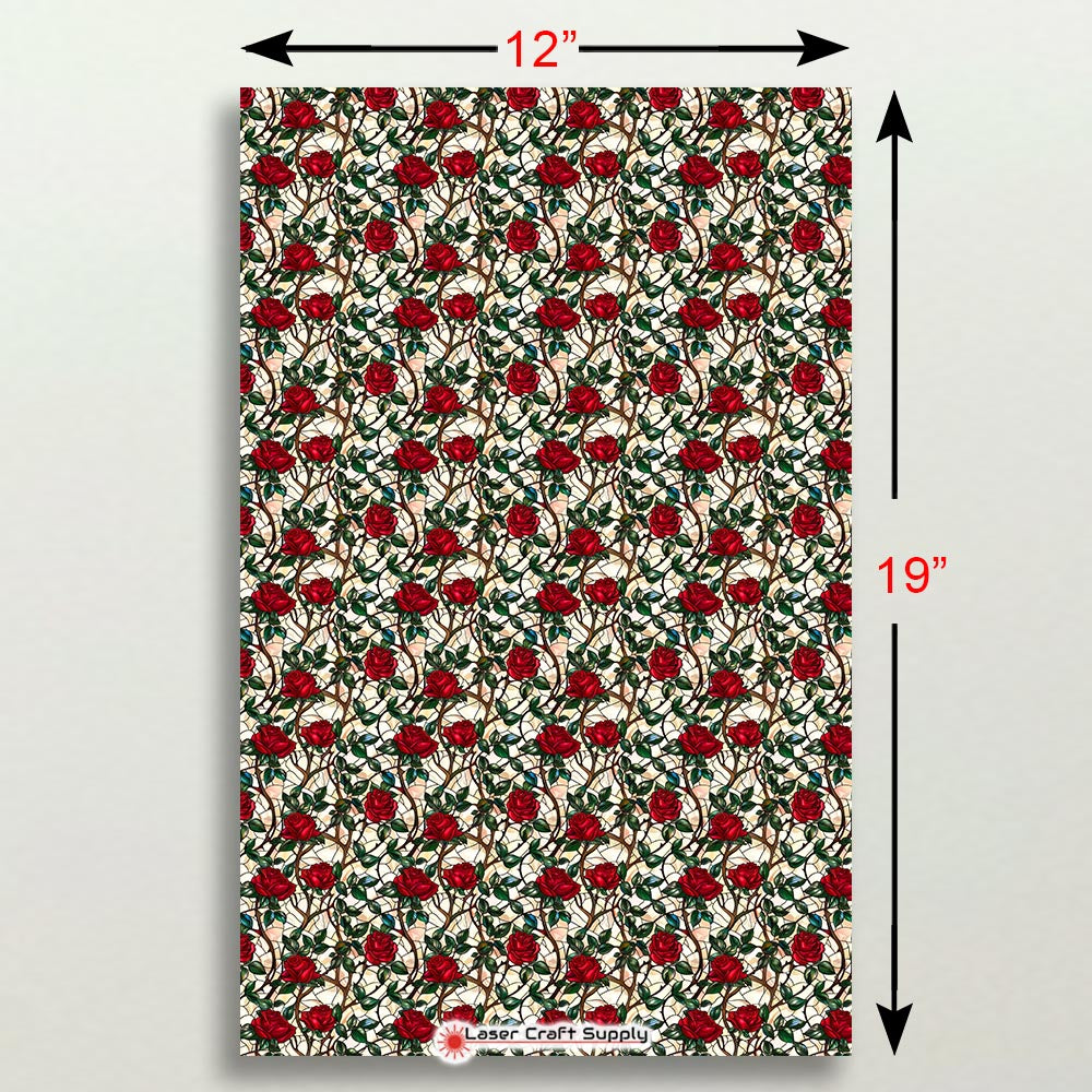 Creative Cast Acrylics - Rose Vines - Stained Glass