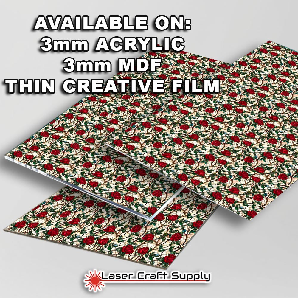 Creative Cast Acrylics - Rose Vines - Stained Glass