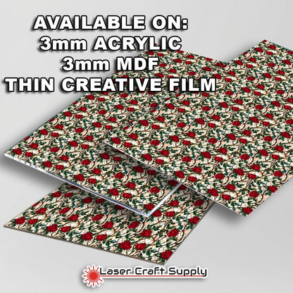 Creative Cast Acrylics - Rose Vines - Stained Glass