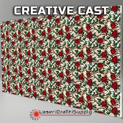 Creative Cast Acrylics - Rose Vines - Stained Glass