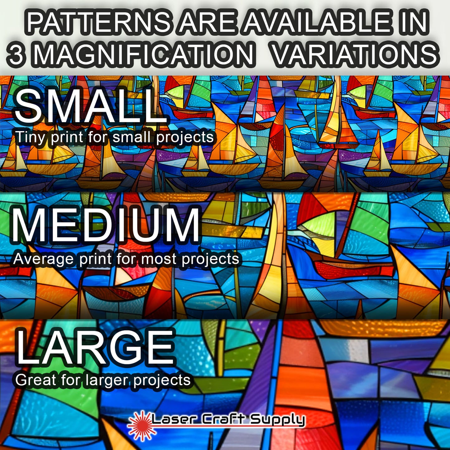 Creative Cast Acrylics - Sailboats - Stained Glass
