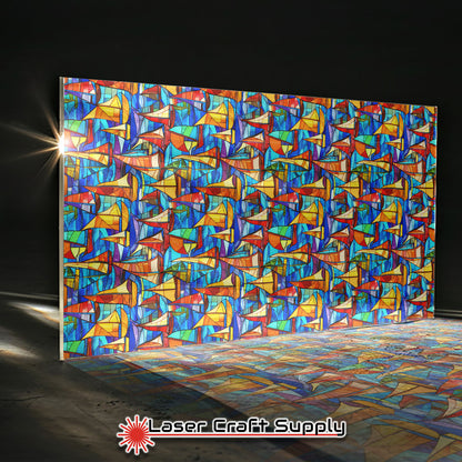 Creative Cast Acrylics - Sailboats - Stained Glass