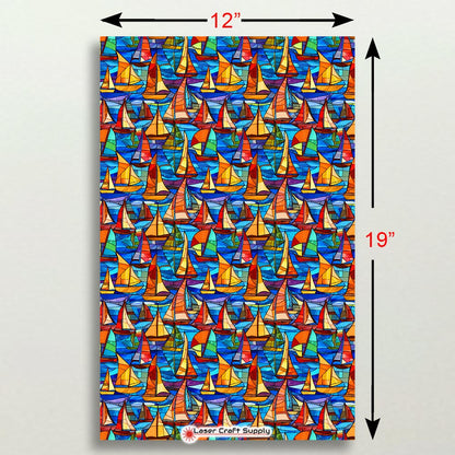 Creative Cast Acrylics - Sailboats - Stained Glass