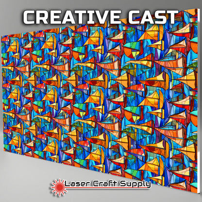 Creative Cast Acrylics - Sailboats - Stained Glass