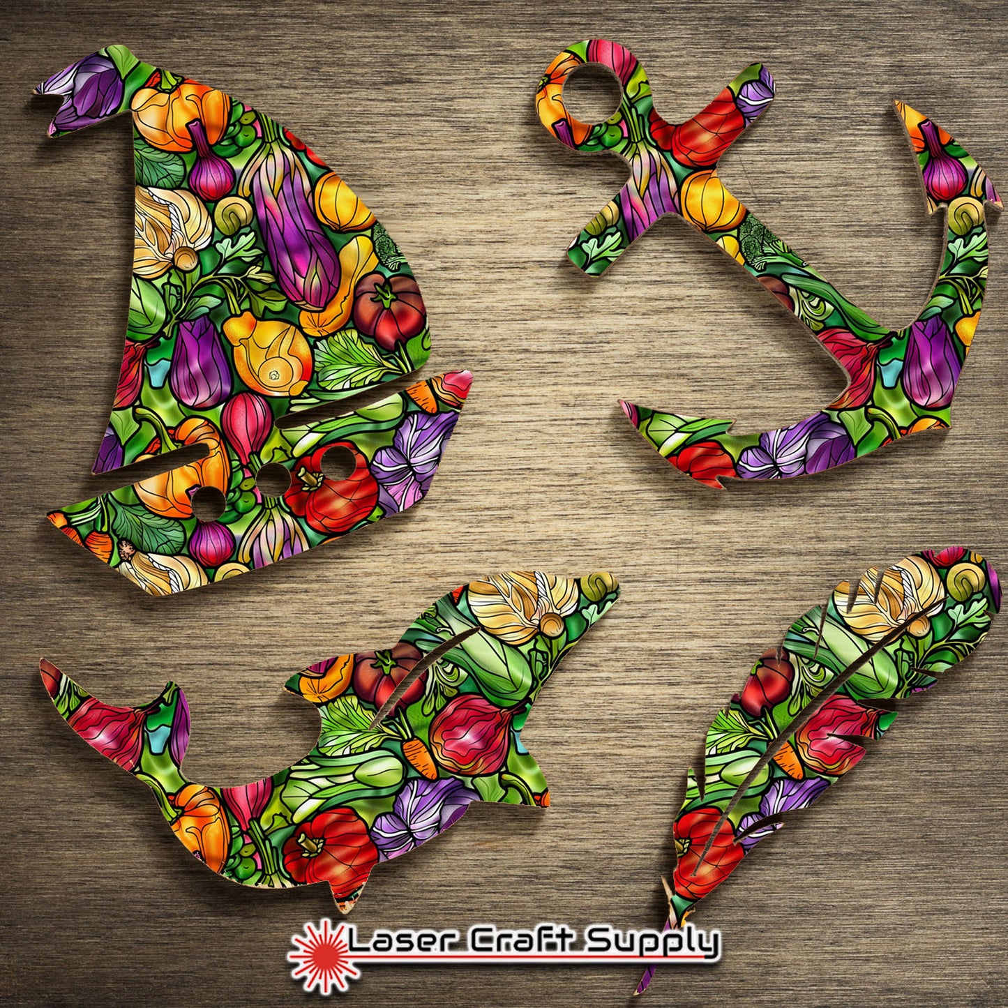 Creative Cast Acrylics - Vegie Out - Stained Glass