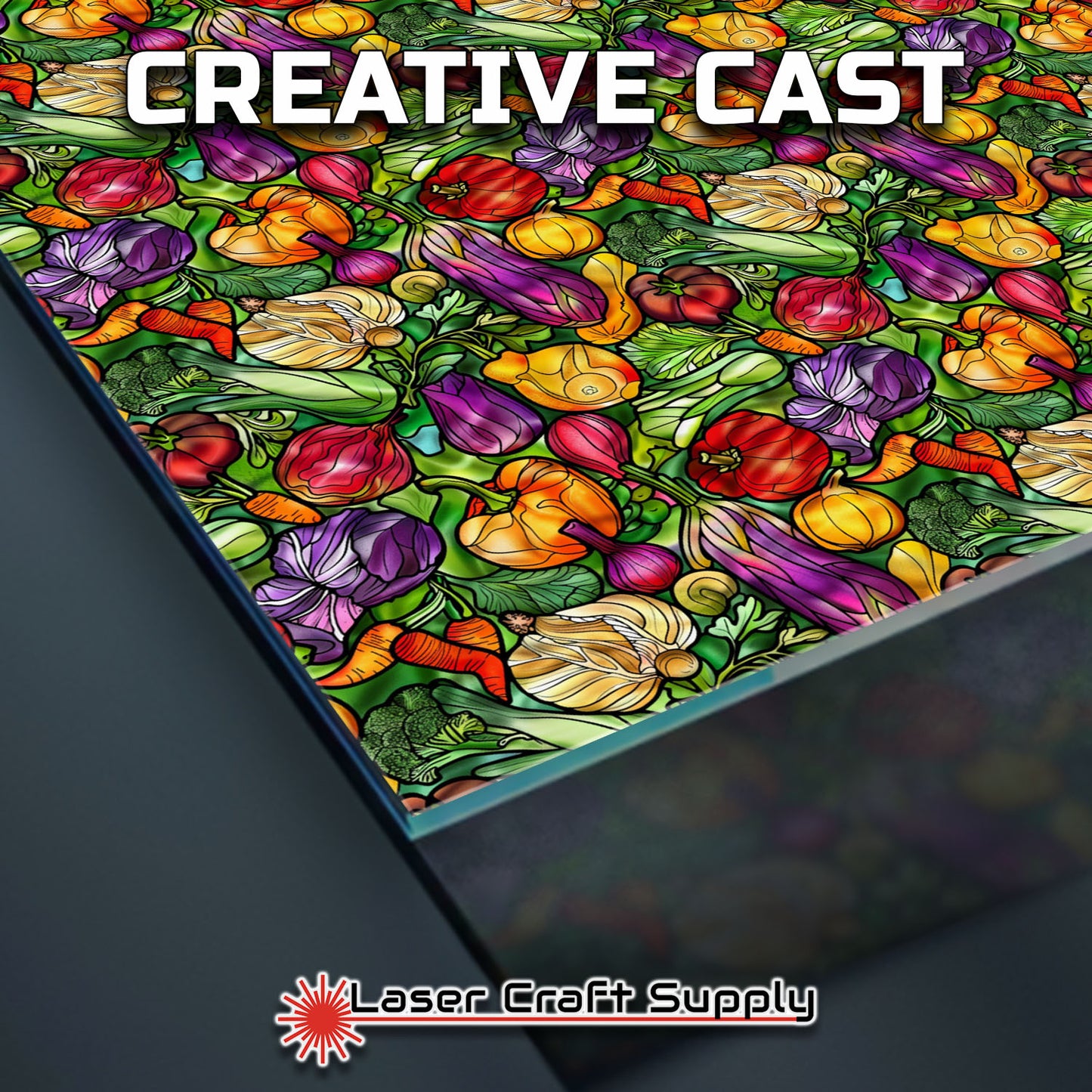 Creative Cast Acrylics - Vegie Out - Stained Glass