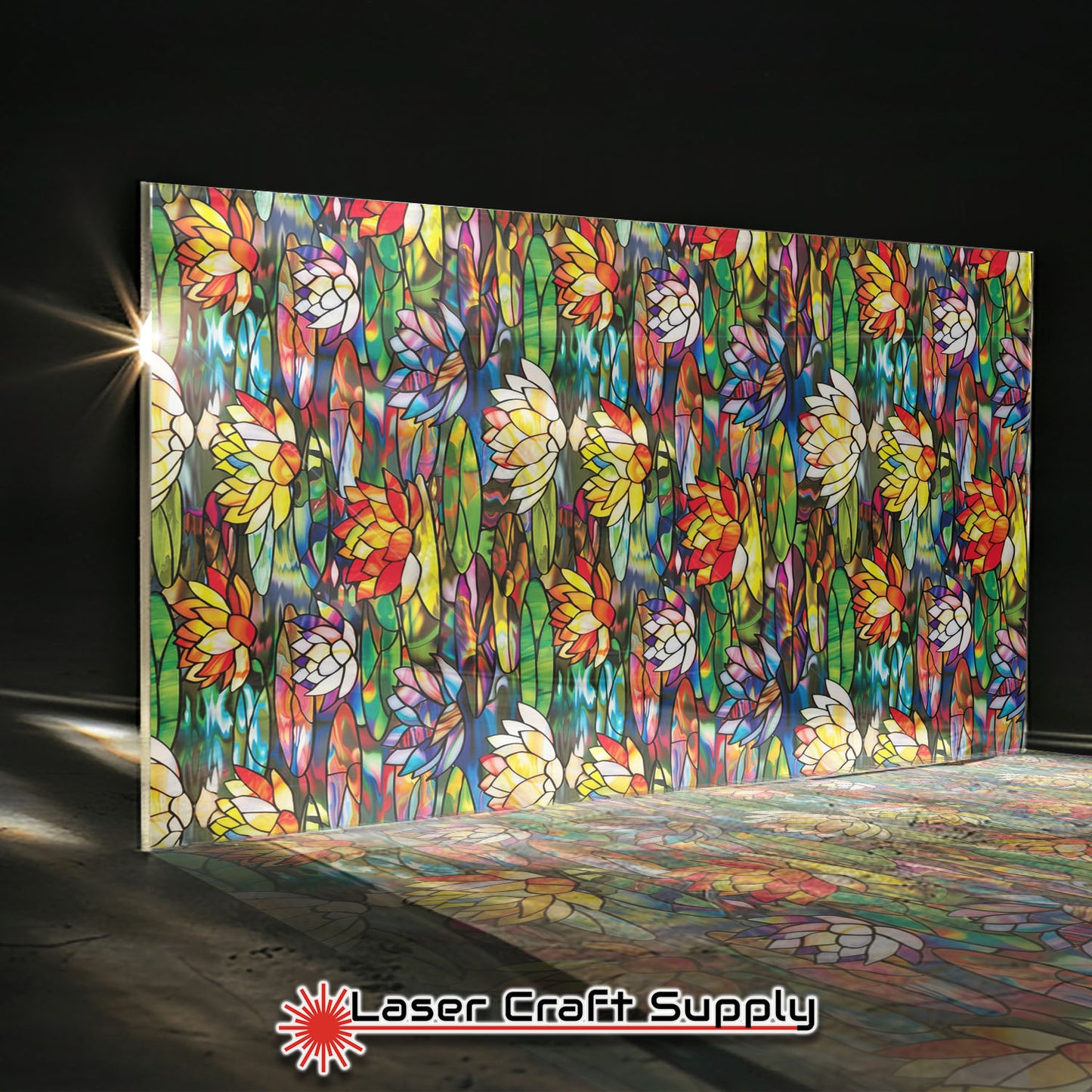 Creative Cast Acrylics - Colorful Water Lilly - Stained Glass