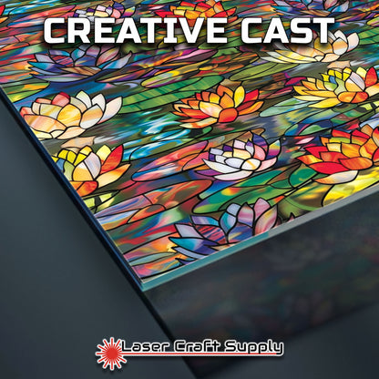 Creative Cast Acrylics - Colorful Water Lilly - Stained Glass