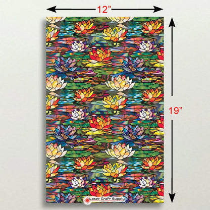 Creative Cast Acrylics - Colorful Water Lilly - Stained Glass