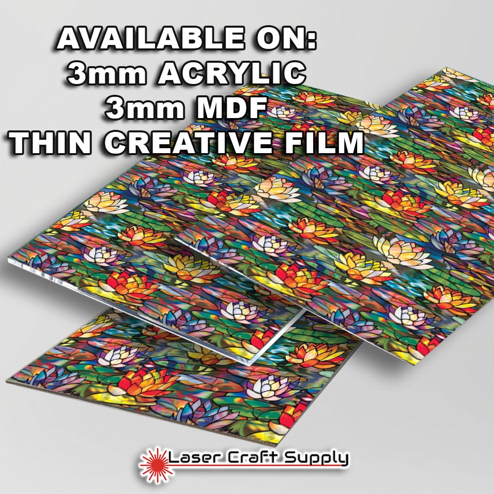 Creative Cast Acrylics - Colorful Water Lilly - Stained Glass