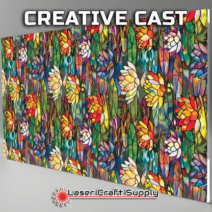 Creative Cast Acrylics - Colorful Water Lilly - Stained Glass