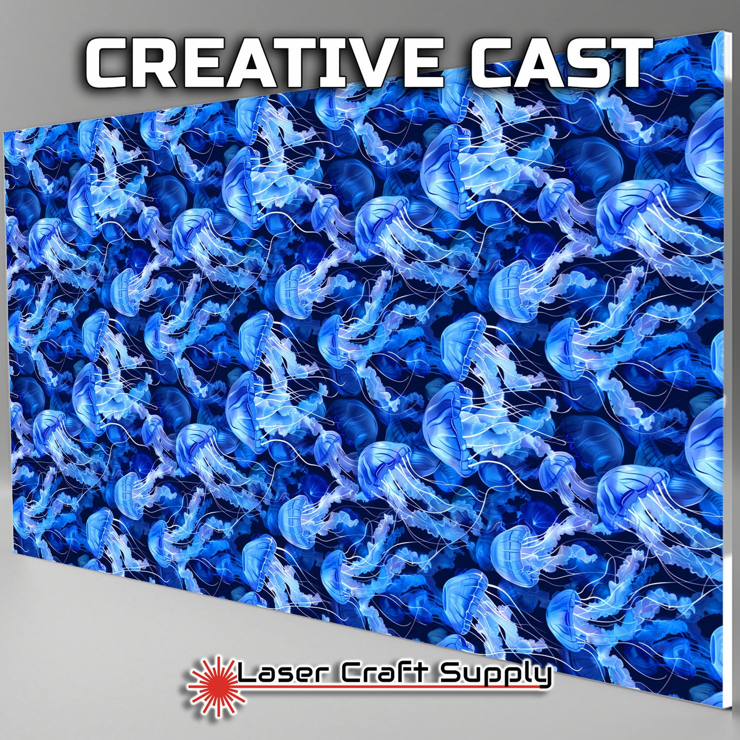 Creative Cast Acrylics - Wild Blue Jellyfish - Stained Glass – Laser ...