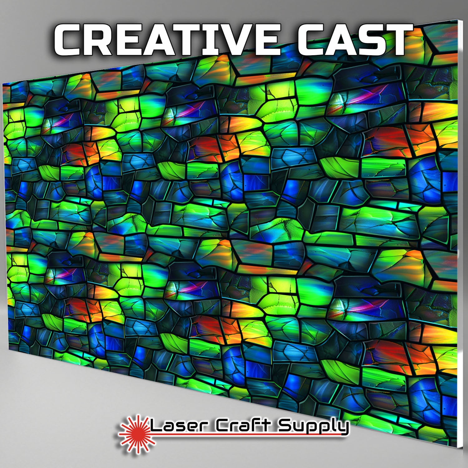 Creative Cast Acrylics - Wild Color Skin - Stained Glass – Laser Craft ...