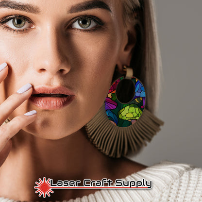 Creative Cast Acrylics - Glass Mushrooms - Stained Glass