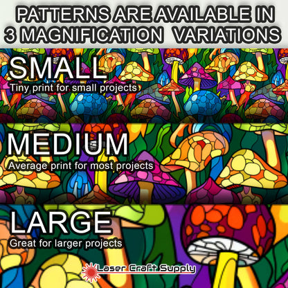 Creative Cast Acrylics - Glass Mushrooms - Stained Glass