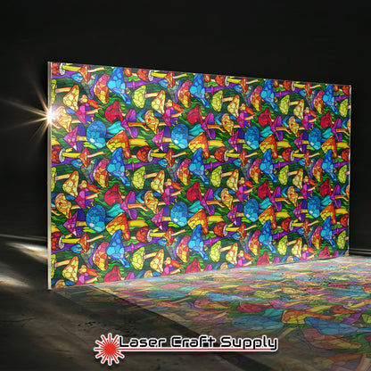 Creative Cast Acrylics - Glass Mushrooms - Stained Glass