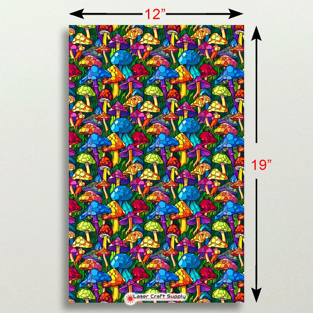 Creative Cast Acrylics - Glass Mushrooms - Stained Glass