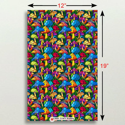 Creative Cast Acrylics - Glass Mushrooms - Stained Glass