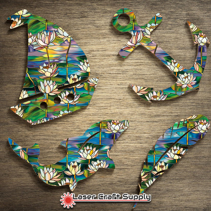 Creative Cast Acrylics - Water Lilly Glow- Stained Glass