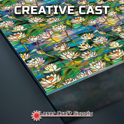 Creative Cast Acrylics - Water Lilly Glow- Stained Glass