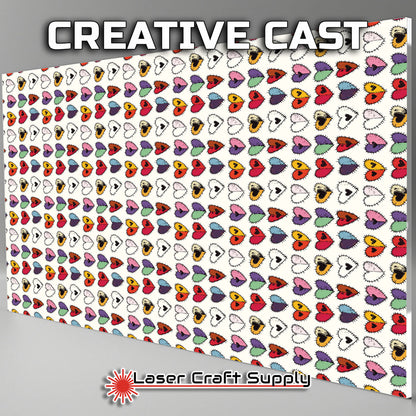 Creative Cast Acrylics - Stitched Hearts