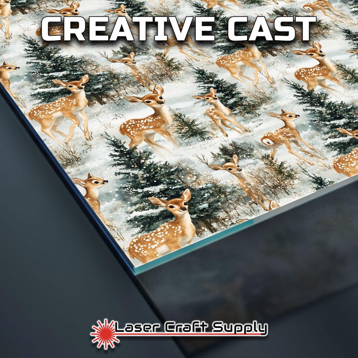 Creative Cast Acrylics - Super Cute Christmas Time Deer