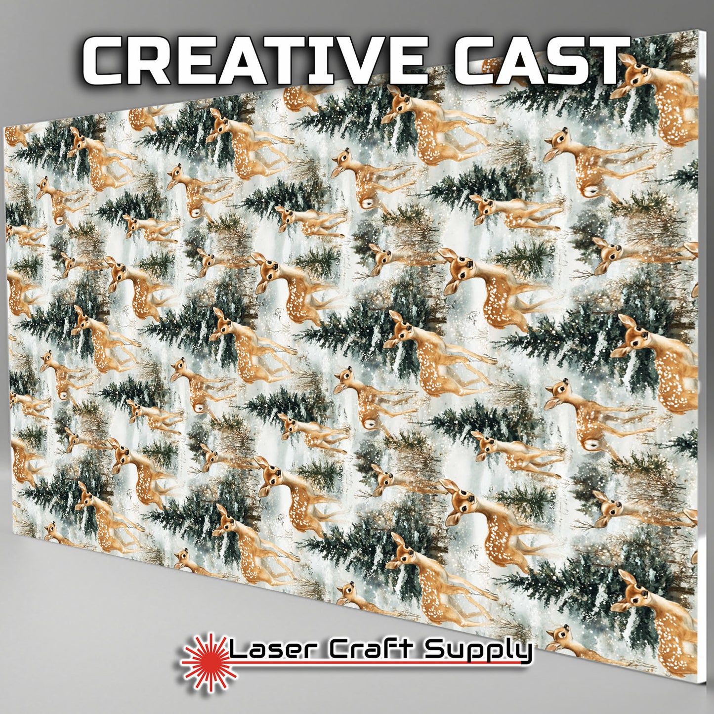 Creative Cast Acrylics - Super Cute Christmas Time Deer