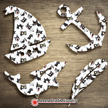 Creative Cast Acrylics - Surprised Cat Doodle