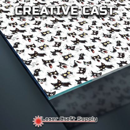 Creative Cast Acrylics - Surprised Cat Doodle